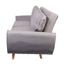 Mendler Divano Letto Schienale Regolabile HWC-J19 Tessuto Grigio
