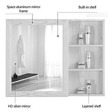 Armadietti a specchio Bagno Gioielli Cabinet/Specchio Specchio Mobile/Mobile a Specchio Quadrato di Alluminio dello Spazio/umidità Armadio a Muro a Prova/Specchio da Parete Impermeabile