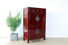 Yajutang - Cassettiera in legno massiccio, colore: Lilla