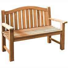 Panca da parcheggio XXL Catania Teak in legno massiccio extra forte