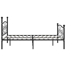 SKM Giroletto con Doghe Nero in Metallo 180x200 cm (24.3kg)