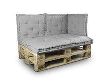 BIANCHERIAWEB Cuscino Mattonella per Seduta-Schienale Divani Pallet Cuscino per Bancale 80x120 Grigio