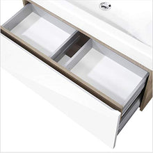 Fackelmann PIURO 3 Pezzi Set di mobili da Bagno – Mobiletto da Bagno/lavabo/Specchio