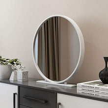 IJNBHU Camera da Letto Bagno Desktop Lo Specchio, Specchi per Il Trucco Cornice in Metallo Specchio per Il Trucco Rotondo La Superficie del Desktop è progettata con Rivestimento