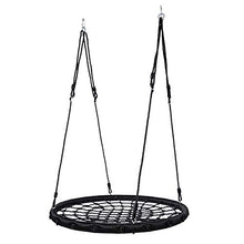 MALY Altalena per Esterno, Corda Gigante per Web Nido Appeso Albero Rotondo Resistente Facile da Installare 100Cm Bambini Giardino Esterno Altalena per Bambino Adulto
