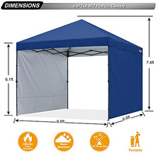 ABCCANOPY Gazebo pop-up 2 x 2 m con due pareti del sole completamente impermeabile commerciale rifugio istantaneo, borsa con ruote, 4 pali