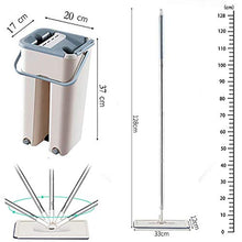 SSAYY Mop Mocio E Secchio Automatici Magici A Pressione Piatta Evitare Il Lavaggio delle Mani Mop in Legno per La Pulizia del Panno in Microfibra