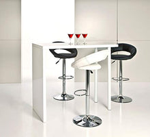 AC Design Furniture 25441 Sgabello da Bar Set di 2 Thilde, finta pelle Nero