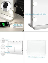 HFFFHA Specchio per Trucco Hollywood Specchio cosmetico Illuminato con Specchio cosmetico con 15 lampadine dimmerabili