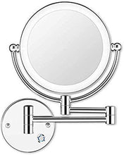 L&B-MR - Specchio da bagno regolabile e girevole, allungabile e cromato, per bagno, hotel e installazione nascosta