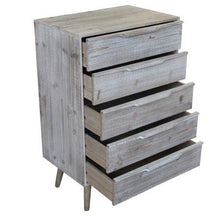 H inHouse srls Cassettiera con 5 Cassetti, Mis. 60 x 40 x 95 cm