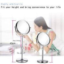 Specchio Specchio per Il Trucco, Specchio ingranditore 3X Specchio per Il Trucco Illuminato con luci e ingrandimento, Touch Screen Specchio per Il Trucco Specchio per Il Trucco su Supporto