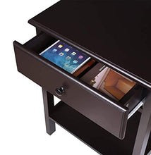 Etnicart - Comodino legno MDF wenge tavolino da caffè divano salotto caffè 46x35xH60cm