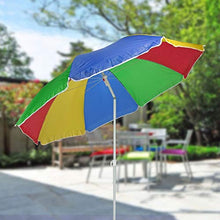 Ombrellone da 180 cm, per il balcone, colore: arcobaleno