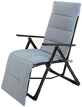JFFFFWI Sedia Pieghevole Zero Gravity Sedia da Giardino reclinabile in Rattan, Sedia reclinabile con Blocco Zero Gravity Soggiorno Giardino Prato, Sedia a Sdraio da Esterno Oversize Pieghevole