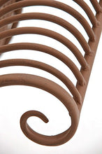 Panchina stile romantico Winnipeg ferro 156cm ~ colore marrone antico