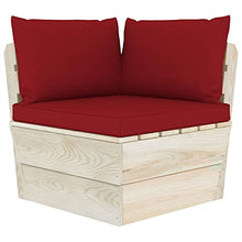 vidaXL Set Divani da Giardino su Pallet 6 pz con Cuscini Legno Abete