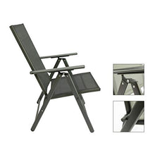 maxx Sedia da Giardino in Alluminio, Nero