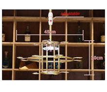 Portabicchieri Appeso Semplice e Creativo per Vino Rosso/Portabicchieri Appeso Rovesciato/Barra Creativa per la Casa/Portabicchieri Appeso Semplice e Creativo, PZW, Oro