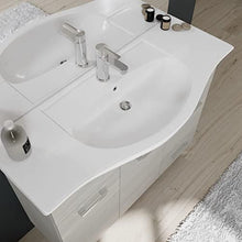 Kiamami Valentina MOBILE BAGNO A TERRA 105 CM CON ANTE LAVABO E SPECCHIO | RIMINI