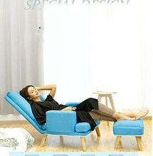 LIYONG Poltroncina Pieghevole per Salotto con Divano Pigro Poltrona 8 Colori (Color : Light Blue)