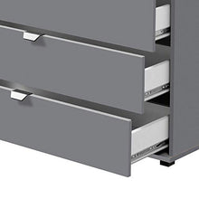 Cassettiera a 5 cassetti - Vincent - 90 cm, Grigio grafite