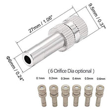 GQQG 50 Pezzi Kit Ugelli Nebulizzatori Ottone per Sistema di Raffreddamento, Ugello per Nebulizzazione Nebbia per Sistema di Raffreddamento Esterno (Size : 0.3mm)