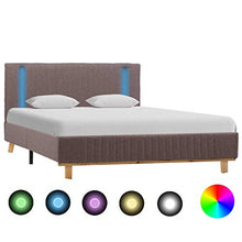 SKM Giroletto con LED Grigio Talpa in Tessuto 120x200 cm (24.5kg)