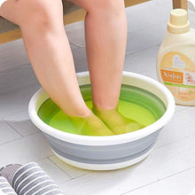 LIMMC - Lavabo da viaggio, portatile, pieghevole, per uso domestico, vasca in plastica, bacino di ammollo