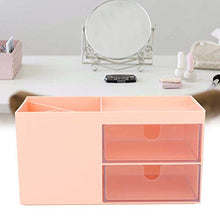 Contenitore per gioielli Contenitore per contenitori in ABS per cancelleria per trucco(Pink)