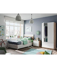 3406MF Armadio 2 Porte E 2 CASSETTI Lincoln - Bicolore Marrone/Bianco