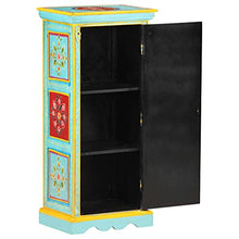 vidaXL Credenza Alta Dipinta a Mano 40x30x90 cm in Massello di Mango