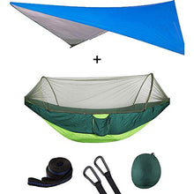 JLWS Tenda per Amaca con zanzariera Automatica per Esterni ad Apertura Rapida con Tenda da Sole Impermeabile Set Amaca Pop-up Portatile a