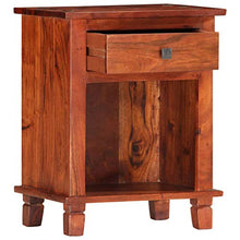vidaXL Comodino 40x30x50 cm in Legno Massello di Acacia