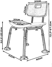 Impermeabile Bath Chair Piccolo Sgabello ispessite Bagno Sgabello casa Anziani Piazza Sgabello Adjustable Bench Robusta