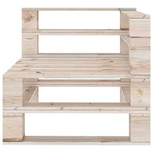 FAMIROSA Divano Angolare da Giardino su Pallet Legno di Pino Impregnato