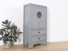 Yajutang Cassettiera cinese 28 cm profondità orientale/asiatica grigio