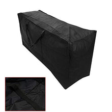 ZZGood All'aperto Cuscino per mobili da Giardino Borsa di stoccaggio Borsa Multi-Funzione, Resistente all'Acqua, Custodia, Nero