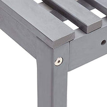 FAMIROSA Set da Bistrot 4 pz in Legno Massello di Acacia Grigio-7867
