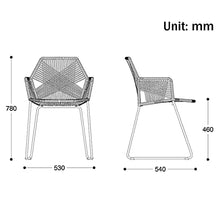 zvcv Sedia da Pranzo Intreccio Sedia in Rattan per Il Tempo Libero Moderna casa Semplice Balcone Patio Esterno Terrazza Schienale in Metallo Sedia Sedile