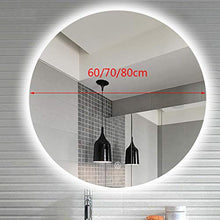 Mirror con Specchio da Bagno Specchio a LED con Applique da Parete a Specchio Intelligente antinebbia Specchio da Bagno Tondo + Comando Touch Switch