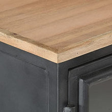 vidaXL Credenza Grigia 100x30x70 cm in Legno Massello di Acacia