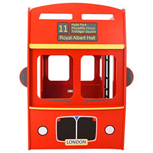 BIGTO - Struttura letto a castello in MDF per letto autobus, per camera da letto, colore: rosso, 90 x 200 cm