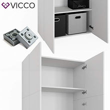 VICCO - Armadio per documenti/pratiche FRANK Bianco, Armadio a 2 ante, libreria, scaffale verticale per pratiche