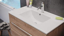 Set di mobili da bagno Firenze 80 (4 parti/B) rovere chiaro e specchio a LED