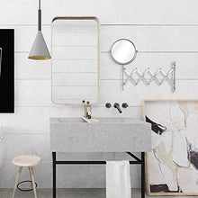 BJH Specchio per Il Trucco Ingrandimento 10x, Specchio cosmetico ingranditore bifacciale per Bagno, 8 Pollici a 360 Gradi; Girevole Allungabile
