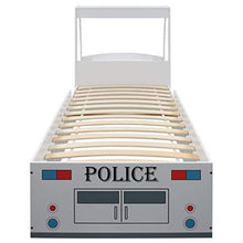 FAMIROSA Letto Bimbo Auto della Polizia con Materasso Memory 90x200 cm-8783