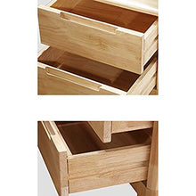 Comodino in legno massello cassettiera comodino, resistente, adatto per camera da letto, soggiorno, ecc.