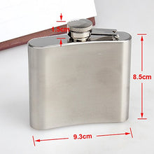 SaySure - 5oz Hip Flask Screw cap Funnel cap Stainless Drink Liquor Whisky