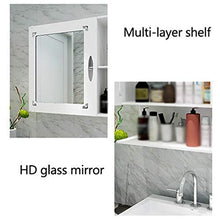 Zzmop Mobile da Bagno a Parete,Organizer Multiuso per Medicinali con Porta a Specchio Singolo,Salvaspazio,per Bagno da Cucina.